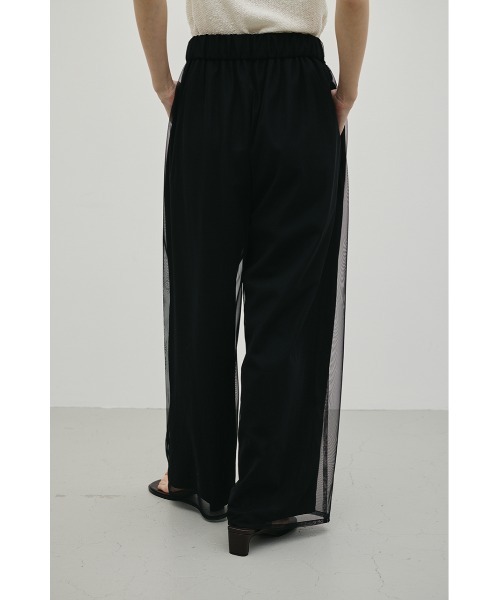 STYLEMIXER（スタイルミキサー）の「シアーレイヤードリラックスパンツ（その他パンツ・レディース・ブラック/ホワイト・SMALL/MEDIUM）」の8枚目の写真