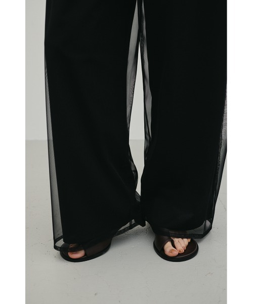 STYLEMIXER（スタイルミキサー）の「シアーレイヤードリラックスパンツ（その他パンツ・レディース・ブラック/ホワイト・SMALL/MEDIUM）」の11枚目の写真