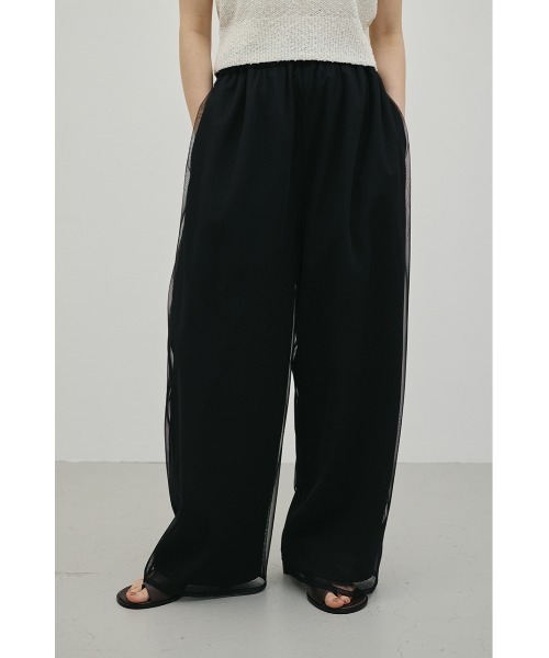 STYLEMIXER（スタイルミキサー）の「シアーレイヤードリラックスパンツ（その他パンツ・レディース・ブラック/ホワイト・SMALL/MEDIUM）」の7枚目の写真
