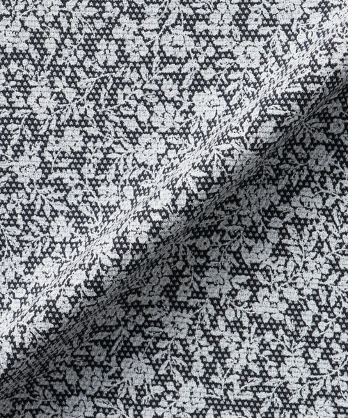 TOKYO SHIRTS(トウキョウシャツ)の「フラワープリント ポロシャツ(ポロシャツ・メンズ・グレー・XL/LL/L/M)」の3枚目の写真