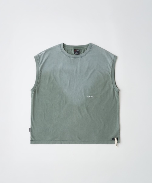 ADAM PATEK(アダムパテック)の「【ADAM PATEK/アダムパテック】gallagher sleeveless(Tシャツ/カットソー・メンズ・ピンク/グリーン/ホワイト/ブラック・1/2)」の3枚目の写真