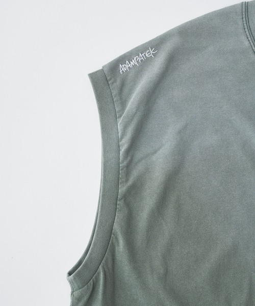ADAM PATEK(アダムパテック)の「【ADAM PATEK/アダムパテック】gallagher sleeveless(Tシャツ/カットソー・メンズ・ピンク/グリーン/ホワイト/ブラック・1/2)」の8枚目の写真