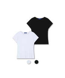 DOLPHIN WAVE APPAREL（ドルフィンウェーブアパレル）の「[2PACK] ドルフィンコットンベーシックスリムフィット半袖Tシャツ2パック（Tシャツ/カットソー）」