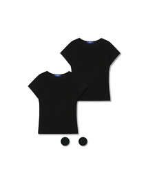 DOLPHIN WAVE APPAREL（ドルフィンウェーブアパレル）の「[2PACK] ドルフィンコットンベーシックスリムフィット半袖Tシャツ2パック（Tシャツ/カットソー）」