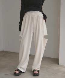 【INGNI SOELA】レースレイヤードサイドカットスウェットパンツ/WEB限定