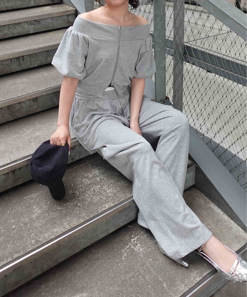 SOELA(ソエラ)の「【INGNI SOELA】レースレイヤードサイドカットスウェットパンツ/WEB限定(スウェットパンツ・レディース・グレー/ブラック/アイボリー・M)」の10枚目の写真