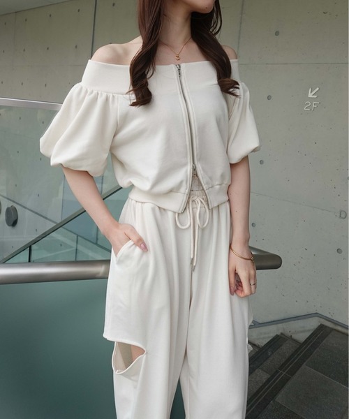 SOELA(ソエラ)の「【INGNI SOELA】レースレイヤードサイドカットスウェットパンツ/WEB限定(スウェットパンツ・レディース・グレー/ブラック/アイボリー・M)」の6枚目の写真
