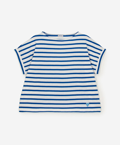 ORCIVAL(オーシバル)の「ORCIVAL | コットンレジェ ボートネック 半袖Tシャツ WOMEN(Tシャツ/カットソー・レディース・グレー系その他2/ブルー系その他/グレー系その他・1)」の3枚目の写真