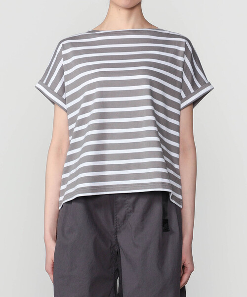 ORCIVAL(オーシバル)の「ORCIVAL | コットンレジェ ボートネック 半袖Tシャツ WOMEN(Tシャツ/カットソー・レディース・グレー系その他2/ブルー系その他/グレー系その他・1)」の10枚目の写真