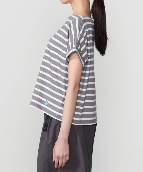 ORCIVAL(オーシバル)の「ORCIVAL | コットンレジェ ボートネック 半袖Tシャツ WOMEN(Tシャツ/カットソー・レディース・グレー系その他2/ブルー系その他/グレー系その他・1)」の11枚目の写真