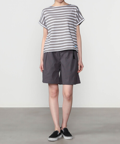 ORCIVAL(オーシバル)の「ORCIVAL | コットンレジェ ボートネック 半袖Tシャツ WOMEN(Tシャツ/カットソー・レディース・グレー系その他2/ブルー系その他/グレー系その他・1)」の14枚目の写真