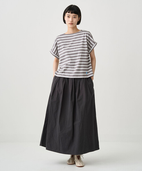 ORCIVAL(オーシバル)の「ORCIVAL | コットンレジェ ボートネック 半袖Tシャツ WOMEN(Tシャツ/カットソー・レディース・グレー系その他2/ブルー系その他/グレー系その他・1)」の15枚目の写真