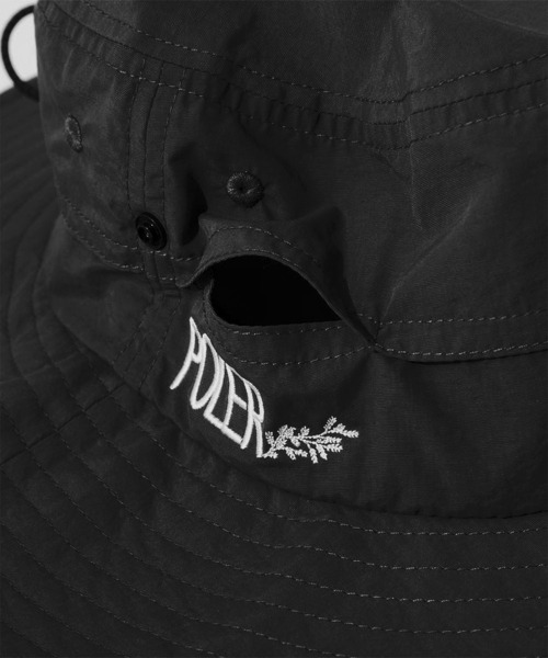 POLeR（ポーラー）の「POLER WIDE BRIM DRAW CORD SAFARI HAT（ハット・メンズ・ブラック・FREE）」の4枚目の写真
