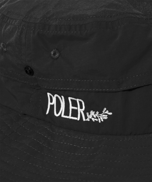 POLeR（ポーラー）の「POLER WIDE BRIM DRAW CORD SAFARI HAT（ハット・メンズ・ブラック・FREE）」の3枚目の写真