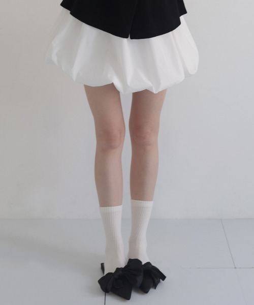 Mili affinity（ミリアフィニティー）の「リボンパンプス（パンプス・レディース・ブラック/ストライプ・24-24.5cm/23-23.5cm）」の9枚目の写真