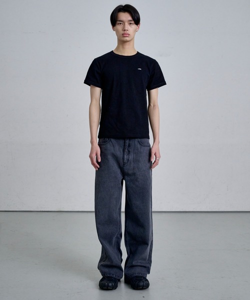 THE CLE(ザクレ)の「TIGHT RIB T-SHIRTS / タイトリブTシャツ(Tシャツ/カットソー・メンズ・ブラック/グレー・2/1)」の3枚目の写真