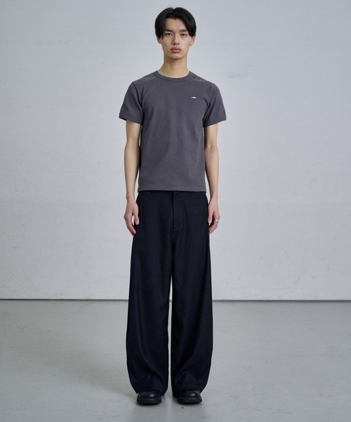 THE CLE(ザクレ)の「TIGHT RIB T-SHIRTS / タイトリブTシャツ(Tシャツ/カットソー・メンズ・ブラック/グレー・2/1)」の9枚目の写真