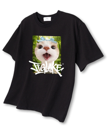 サプライズオーバーサイズ半袖Tシャツブラック