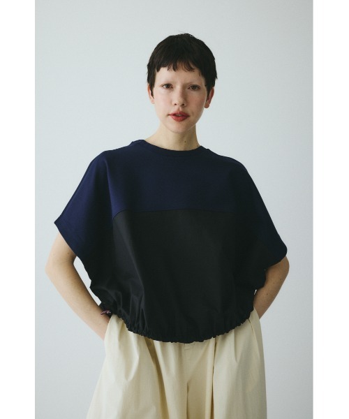 HeRIN.CYE(ヘリンドットサイ)の「Docking big tops / ドッキングビックトップス(Tシャツ/カットソー・レディース・ネイビー/ホワイト/グレー・FREE)」の3枚目の写真