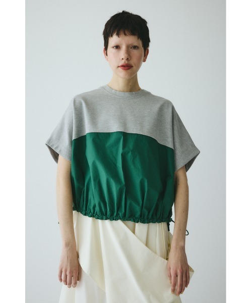 HeRIN.CYE(ヘリンドットサイ)の「Docking big tops / ドッキングビックトップス(Tシャツ/カットソー・レディース・ネイビー/ホワイト/グレー・FREE)」の2枚目の写真