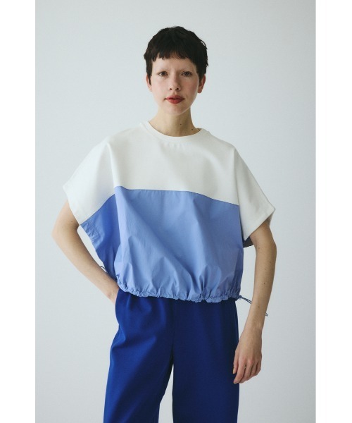 HeRIN.CYE(ヘリンドットサイ)の「Docking big tops / ドッキングビックトップス(Tシャツ/カットソー・レディース・ネイビー/ホワイト/グレー・FREE)」の7枚目の写真