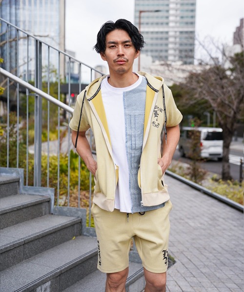 LUXE/R(ラグジュ)の「(RM)【LUXE/R】ポリエステル スウェード ファスナー ジップパーカー(パーカー・メンズ・ベージュ/ブラック/エメラルド・LARGE/X-LARGE)」の15枚目の写真