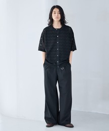 RAGEBLUE（レイジブルー）の「Lace Knitting Knit Crew Cardigan / 透かし編み/ニットクルーカーディガン（カーディガン/ボレロ）」