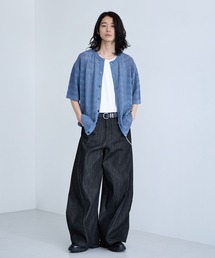 RAGEBLUE（レイジブルー）の「Lace Knitting Knit Crew Cardigan / 透かし編み/ニットクルーカーディガン（カーディガン/ボレロ）」
