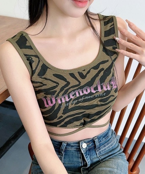 Teem Store(チームストア)の「【カップ付き】迷彩クロップド丈 タンクトップ(タンクトップ・レディース・その他3/その他1/その他/その他2・F)」の22枚目の写真
