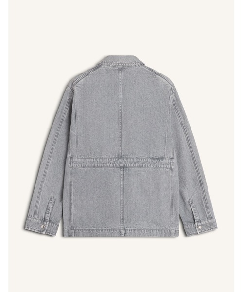 Maison Kitsune(メゾンキツネ)の「DENIM BARN JACKET(デニムジャケット・レディース・ライトグレー・XS)」の2枚目の写真