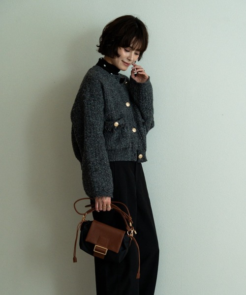 REAIMER（リエメ）の「REAIMER【リエメ】2way ミニショルダーバッグ ハンドバッグ（ハンドバッグ・レディース・ベージュ/ブラック×ブラック/ブラック・FREE）」の17枚目の写真