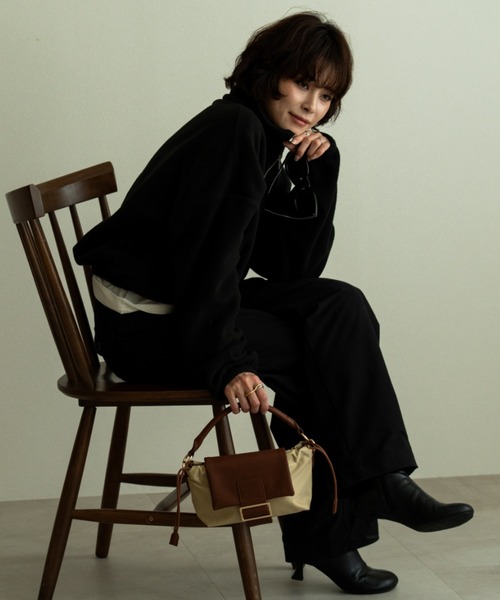 REAIMER（リエメ）の「REAIMER【リエメ】2way ミニショルダーバッグ ハンドバッグ（ハンドバッグ・レディース・ベージュ/ブラック×ブラック/ブラック・FREE）」の19枚目の写真