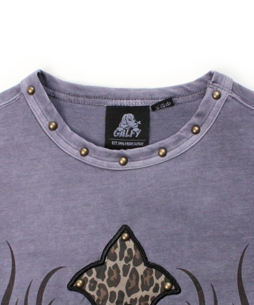 GALFY(ガルフィー)の「【GALFY】マジマブ☆TEE / 【ガルフィー】刺しゅうロゴトライバル半袖Tシャツ(Tシャツ/カットソー・メンズ・ライトグレー/チャコール/パープル・L/XL)」の22枚目の写真