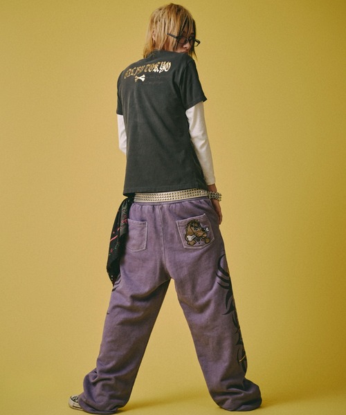 GALFY(ガルフィー)の「【GALFY】マジマブ☆TEE / 【ガルフィー】刺しゅうロゴトライバル半袖Tシャツ(Tシャツ/カットソー・メンズ・ライトグレー/チャコール/パープル・L/XL)」の16枚目の写真