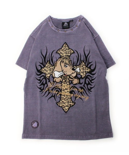 GALFY(ガルフィー)の「【GALFY】マジマブ☆TEE / 【ガルフィー】刺しゅうロゴトライバル半袖Tシャツ(Tシャツ/カットソー・メンズ・ライトグレー/チャコール/パープル・L/XL)」の20枚目の写真