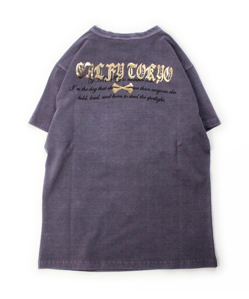 GALFY(ガルフィー)の「【GALFY】マジマブ☆TEE / 【ガルフィー】刺しゅうロゴトライバル半袖Tシャツ(Tシャツ/カットソー・メンズ・ライトグレー/チャコール/パープル・L/XL)」の21枚目の写真