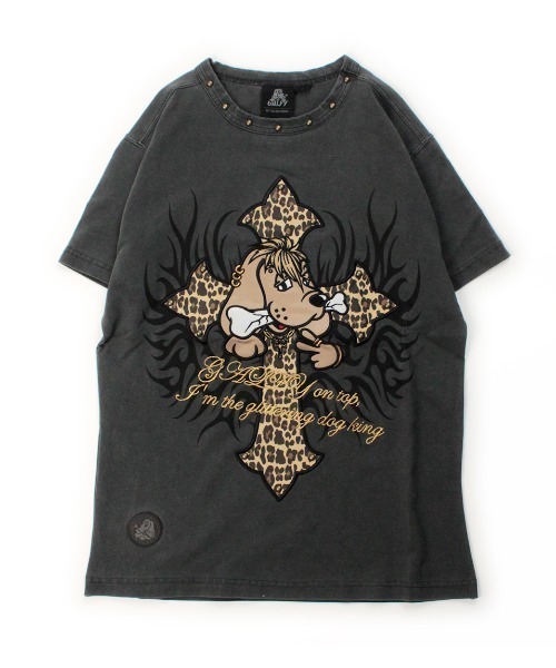 GALFY(ガルフィー)の「【GALFY】マジマブ☆TEE / 【ガルフィー】刺しゅうロゴトライバル半袖Tシャツ(Tシャツ/カットソー・メンズ・ライトグレー/チャコール/パープル・L/XL)」の17枚目の写真