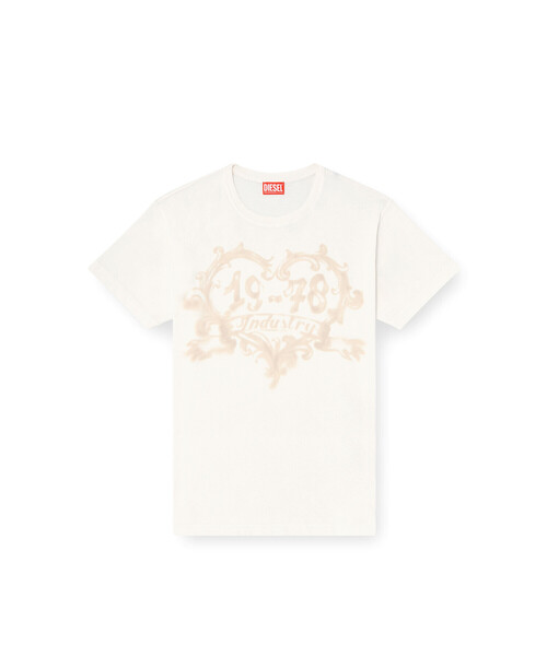 DIESEL(ディーゼル)の「ウィメンズ Tシャツ T-NORMY-AA4(Tシャツ/カットソー・レディース・ホワイト/ベージュ系その他・X-SMALL/SMALL/LARGE/MEDIUM/XX-SMALL)」の6枚目の写真