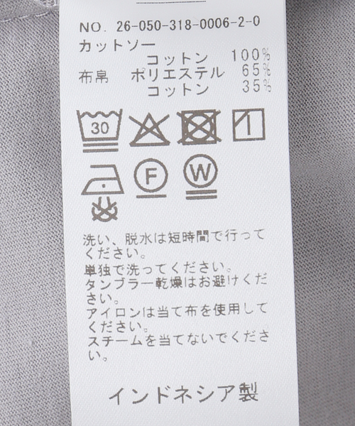 PULP/417EDIFICE(パルプフォーワンセブンエディフィス)の「OMO / オモ Double Layer Shirt(シャツ/ブラウス・レディース・チャコールグレー・SMALL)」の6枚目の写真