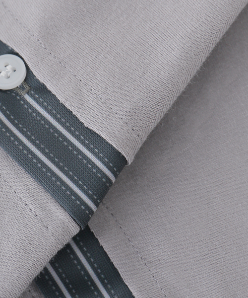 PULP/417EDIFICE(パルプフォーワンセブンエディフィス)の「OMO / オモ Double Layer Shirt(シャツ/ブラウス・レディース・チャコールグレー・SMALL)」の7枚目の写真