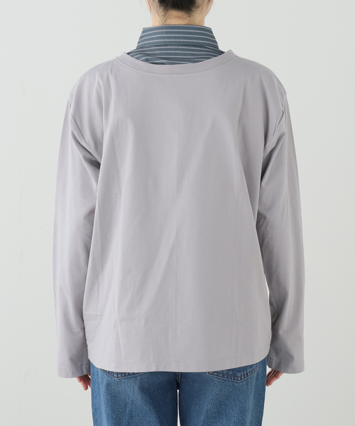 PULP/417EDIFICE(パルプフォーワンセブンエディフィス)の「OMO / オモ Double Layer Shirt(シャツ/ブラウス・レディース・チャコールグレー・SMALL)」の10枚目の写真