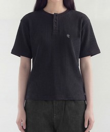 SAINTPAIN | 【UNISEX】SAINTPAIN／ワッフルヘンリーネックT(Tシャツ/カットソー)