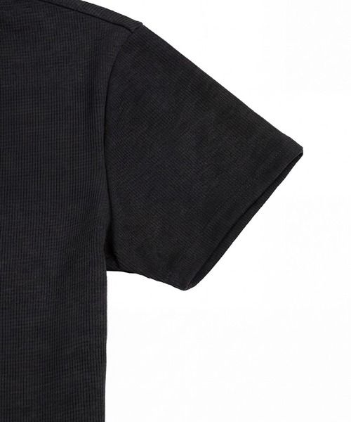 SAINTPAIN（セイントペイン）の「【UNISEX】SAINTPAIN／ワッフルヘンリーネックT（Tシャツ/カットソー・レディース・ブラック/グレー・MEDIUM）」の14枚目の写真
