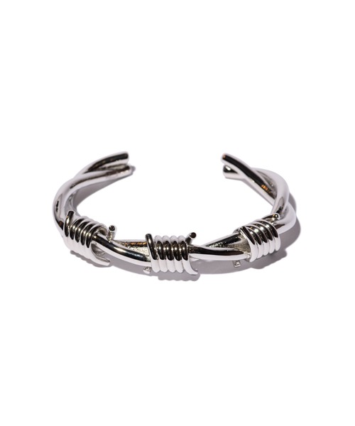 glamb（グラム）の「Barbed Wire Half Bangle / バーブドワイアーハーフバングル（バングル/リストバンド・メンズ・シルバー・M/L）」の2枚目の写真