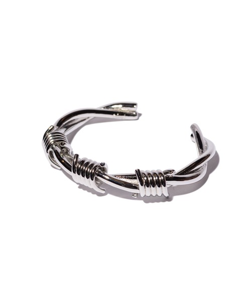 glamb（グラム）の「Barbed Wire Half Bangle / バーブドワイアーハーフバングル（バングル/リストバンド・メンズ・シルバー・M/L）」の8枚目の写真