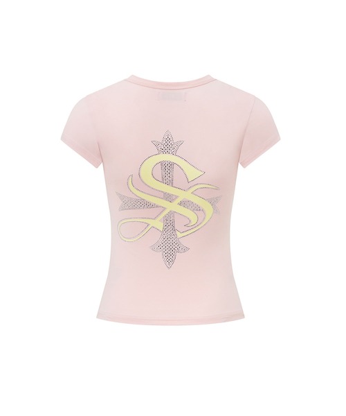 SupBaby by SUPPLIER(サプベイビーバイサプライヤー)の「Tシャツ|Baby Cross Tee|SupBaby by SUPPLIER(Tシャツ/カットソー・レディース・ライトピンク/ライトブルー/ブラック/ホワイト・MEDIUM/SMALL)」の4枚目の写真