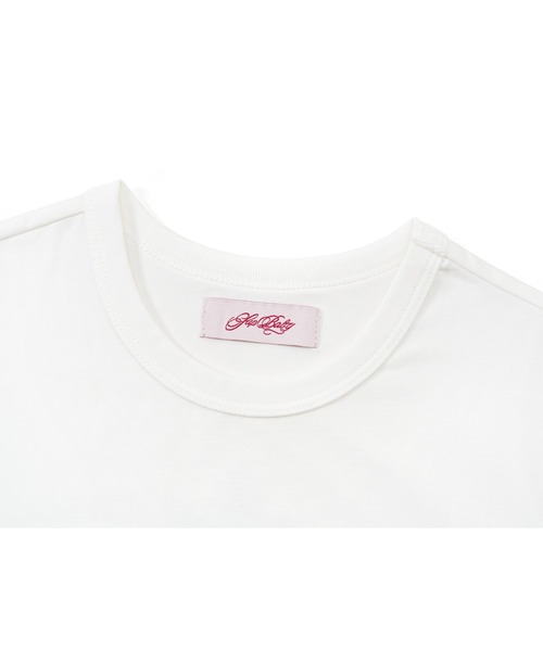 SupBaby by SUPPLIER(サプベイビーバイサプライヤー)の「Tシャツ|Baby Cross Tee|SupBaby by SUPPLIER(Tシャツ/カットソー・レディース・ライトピンク/ライトブルー/ブラック/ホワイト・MEDIUM/SMALL)」の6枚目の写真