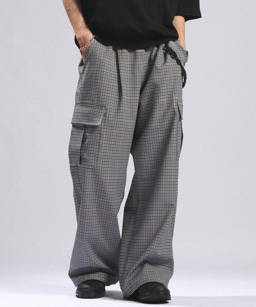 RAGEBLUE(レイジブルー)の「Check Pattern Cargo Easy Pants/チェックカーゴイージーパンツ(カーゴパンツ・メンズ・ピンク系その他/ブルー系その他・MEDIUM/LARGE)」の2枚目の写真