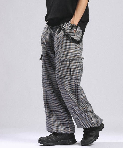RAGEBLUE(レイジブルー)の「Check Pattern Cargo Easy Pants/チェックカーゴイージーパンツ(カーゴパンツ・メンズ・ピンク系その他/ブルー系その他・MEDIUM/LARGE)」の3枚目の写真
