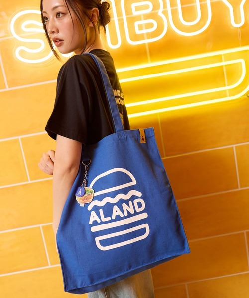 ALAND(エーランド)の「ALAND×MOM'S TOUCH/Dリングマチトート(トートバッグ・レディース・ブラウン/ホワイト/ブルー・FREE)」の11枚目の写真